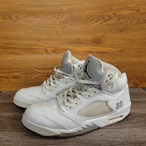 Jordan 5 Retro Metallic White (2015) Size 12 Men -Good Condition